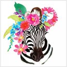 Flora Zebra Cocktail Napkin Set 25 x 25 cm