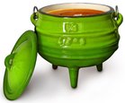 LK&#039;s Pot 3-Leg #1/4 (0.75)  (Cast Iron) (Green Enamel)
