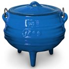 LK&#039;s Pot 3-Leg #1/4 (0.75)  (Cast Iron) (Blue Enamel)