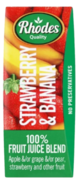Rhodes Fruit Juice Strawberry &amp; Banana