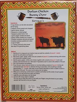 Taste of Africa - Durban Chicken Bunny Chow