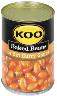 Koo Baked Beans in Hot Curry Sauce