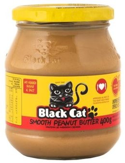 Black Cat Smooth Peanut Butter No Added Sugar &amp; Salt