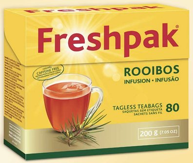 Freshpak Rooibos Tea 80 Tagless Teabags