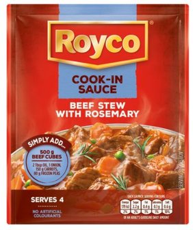 Royco Beef Stew with Rosemary Cook-in-Sauce