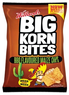 Willards Big Korn Bites BBQ Flavoured Maize Chips