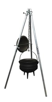 LK's Campfire Tripod Stand (Foldable) - Place separate order.
