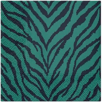 Zebra Pattern Napkin Set 33 x 33 cm