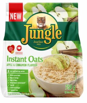 Jungle Instant Oats Apple &amp; Cinnamon