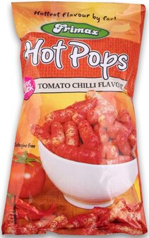 Frimax Hot Pops Tomato Chilli Flavoured Maize Snack