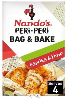 Nando&#039;s Peri-Peri Bag &amp; Bake Paprika &amp; Lime - (UK)