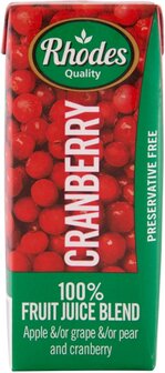 Rhodes Fruit Juice Cranberry