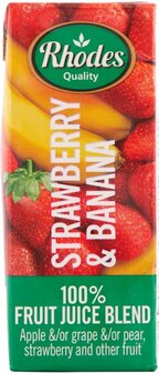 Rhodes Fruit Juice Strawberry &amp; Banana