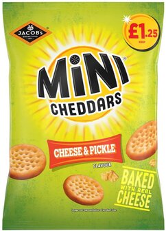 Jacob&#039;s Mini Cheddars Cheese &amp; Pickles - (UK)