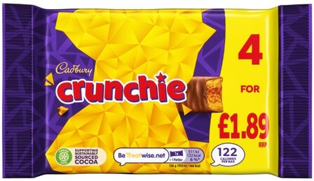 Cadbury Crunchie - 4 Bars - (UK)