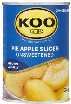 Koo Unsweeted Pie Apple Slices