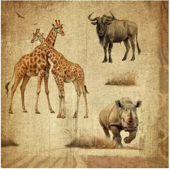 African Savanna Napkin Set 33 x 33 cm