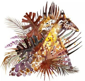 Jungle Giraffe Napkin Set 33 x 33 cm