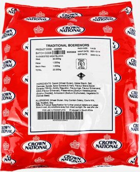 Crown National Traditional Boerewors Seasoning