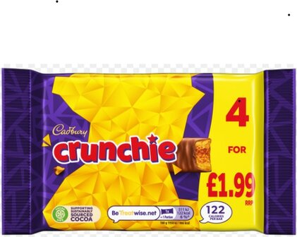 Cadbury Crunchie - 4 Bars - (UK)