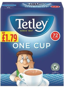 Tetley Original One Cup 72 Tea bags - (UK)