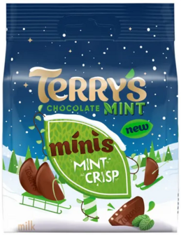 Terry&#039;s Chocolate Mint Mini Mint Crisps - (UK)