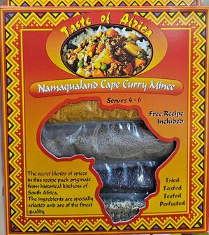 Taste of Africa - Namaqualand Cape Curry Mince  - Xmas Special