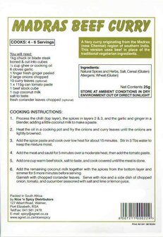 Nice n Spicy - Madras Beef Curry