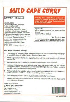 Nice n Spicy - Mild Cape Curry