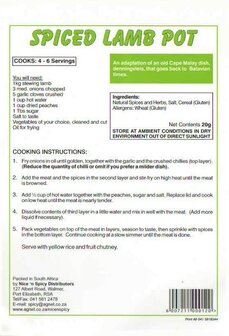 Nice n Spicy - Spiced Lamb Pot