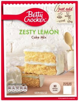 Betty Crocker Zesty Lemon Cake Mix - (UK)