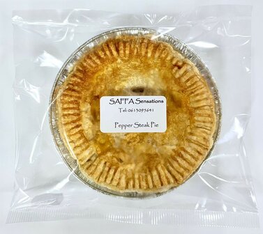 Pepper Steak Pie - SAFFA Sensations - For Collection Only