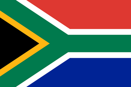 South African Flag Sticker 4.1 x 2.8 cm