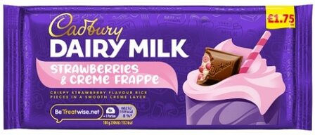 Cadbury Dairy Milk Stawberries &amp; Cr&egrave;me Frappe - (UK)