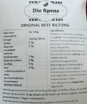 Biltong Irish 100g