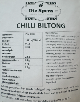 Chilli Biltong 200g