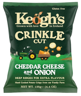 Keoghs Cheddar Cheese &amp; Onion 125g - (IRE)
