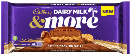 Cadbury Dairy Milk &amp;More Nutty Praline Crisp - (UK)