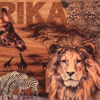 Africa Collage Napkin Set 33 x 33 cm
