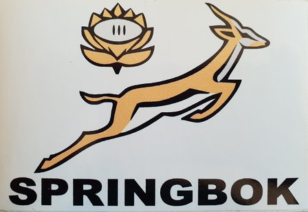 Springboks Sticker 11.5 x 7.0 cm
