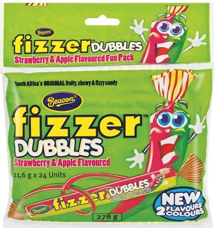 Beacon Fizzer Dubbles Strawberry & Apple Flavoured Fun Pack