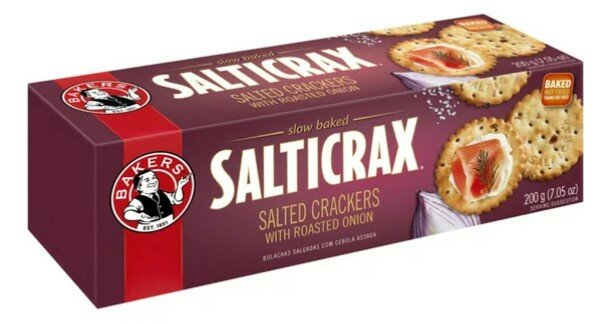 Bakers Salticrax Salted Crackers - Roasted Onion