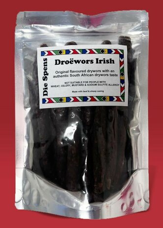 Droëwors Irish - Original, Chilli or Garlic