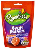 Rowntrees Fruit Pastilles Strawberry & Blackcurrant - (UK)